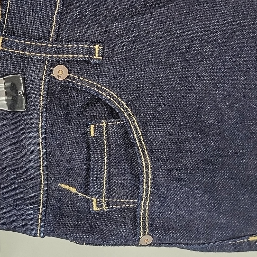 Mossimo Womena Mid Rise Skinny Bootcut Jeans‎ Dark Wash Denim Size 10 - Picture 8 of 13
